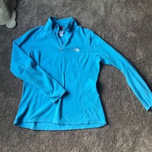 North Face 3/4 Zip Fleece Pullover Jacket
